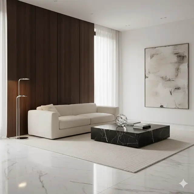 Minimalisme Mewah (Luxury Minimalist) (Gemini AI)