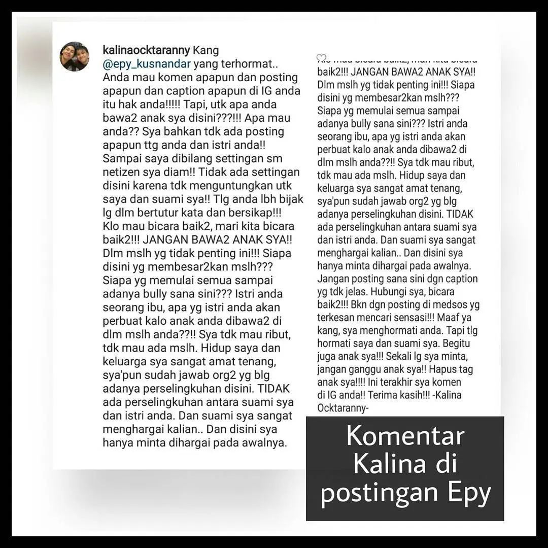 Kemarahan Kalina Oktarani (Instagram/Lambe_Lamis)