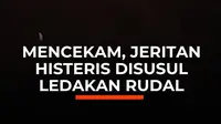 Langit Kota Zarqa, Yordania, dipenuhi ledakan setelah sistem pertahanan udara mencegat tiga rudal balistik yang diluncurkan dari Iran. Suara ledakan keras membuat warga berteriak panik.