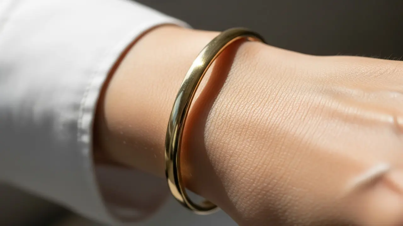 Gelang Emas Polos Klasik
