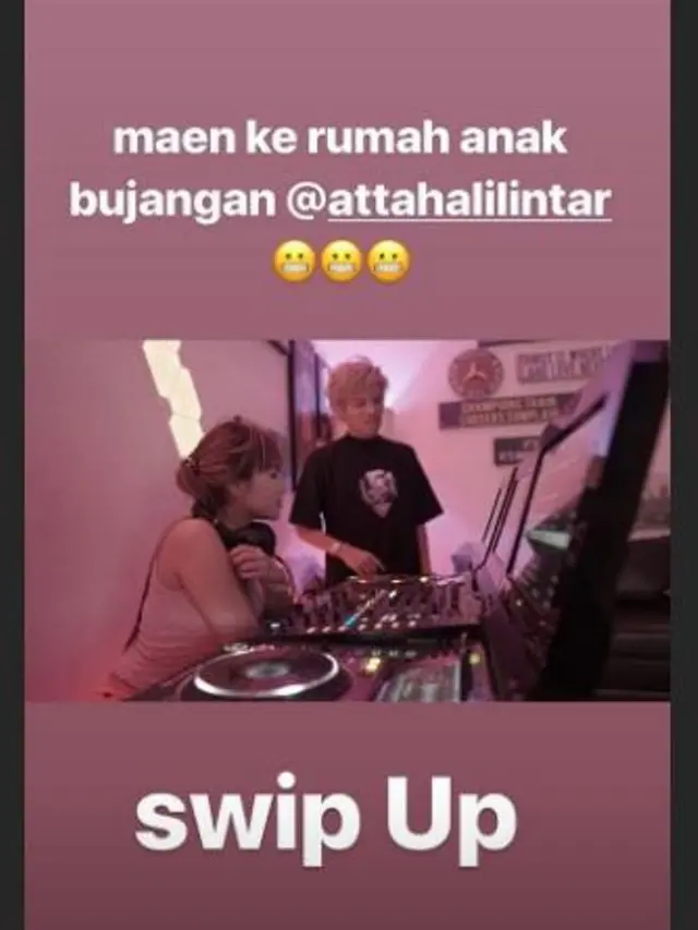 Dinar Candy dan Atta Halilintar (Foto: Instagram/@dinar_candy)