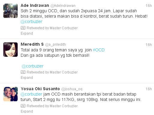 Testimonial pelaku OCD | Sumber: twitter.com/corbuzier