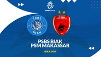 Cover prediksi PSBS Biak Vs PSM Makassar - BRI Super League. (Bola.com/Gregah Nurikhsani)