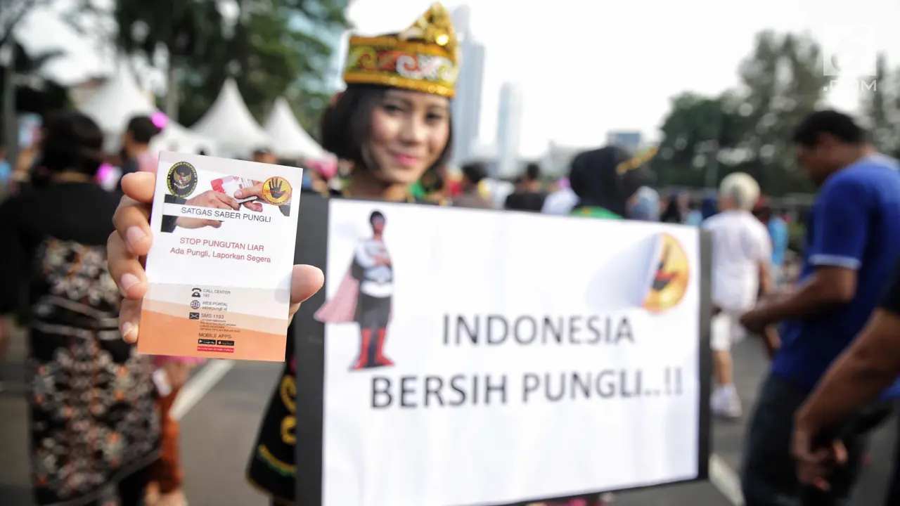Sosialisasi Satgas Saber Pungli di Car Free Day