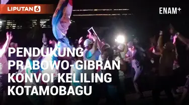 Sambil Joget Gemoy, Pendukung Prabowo-Gibran Konvoi