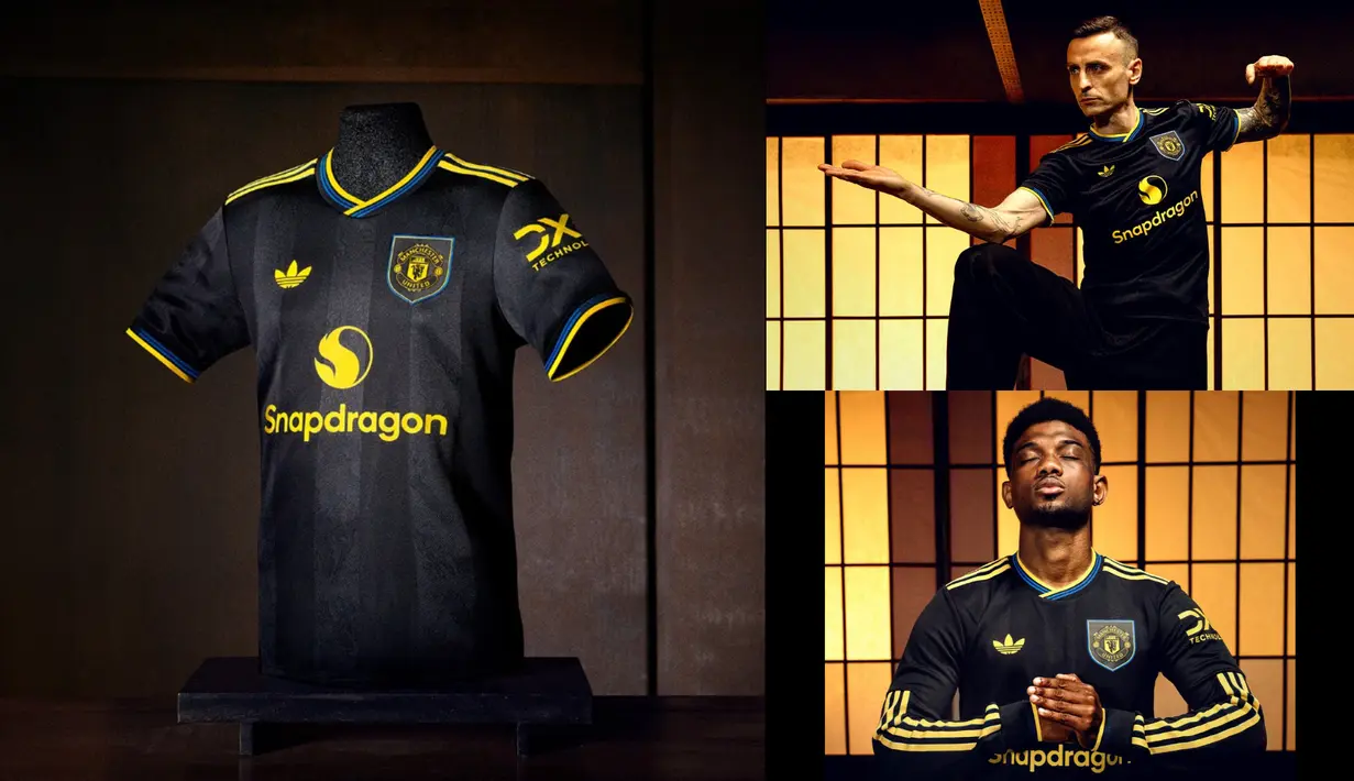 Manchester United merilis jersey ketiga mereka untuk musim 2025/2026. (@ManUtd)