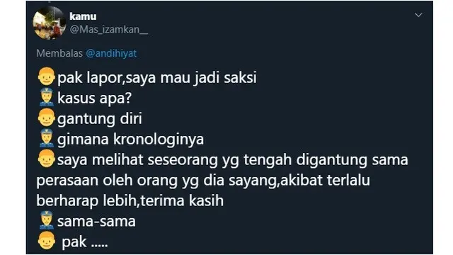 Obrolan Lucu Saat Lapor Polisi Ini Malah Berujung Curhat