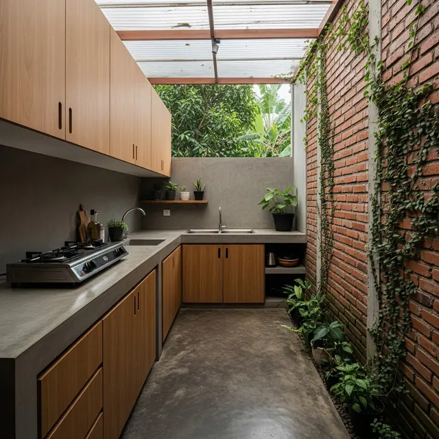 6 Desain Dapur Sempit Memanjang di Belakang Rumah agar Tidak Terasa Sumpek