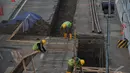 Pemprov DKI terus mengebut pembangunan  proyek Mass Rapid Transit (MRT) salah satunya di kawasan Senayan, Jakarta, Selasa (2/9/2014) (Liputan6.com/Johan Tallo)