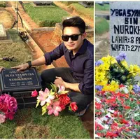 Makam Olga Syahputra. (Bintang Pictures)