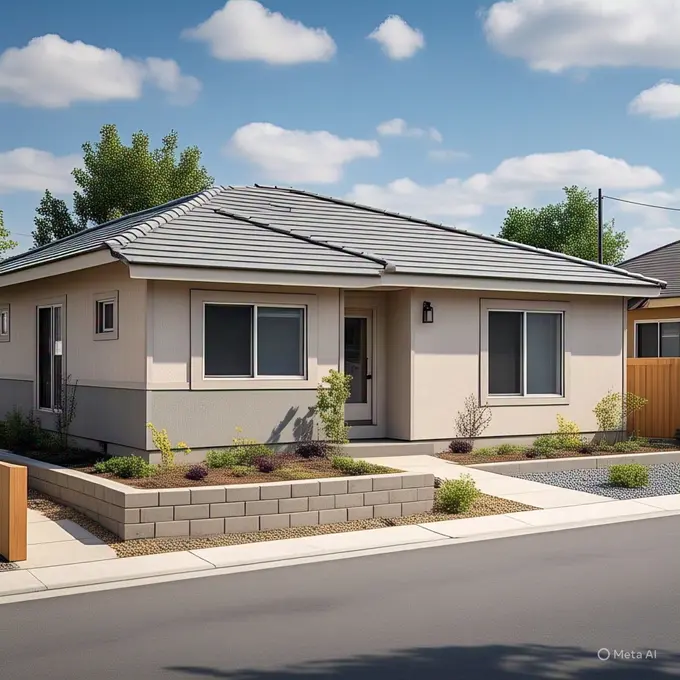 Desain Rumah Minimalis 6x12 Tampak Depan 1 Lantai