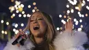 Mariah Carey, diva pop pelantun Hero asal Amerika akan konser untuk kali kedua di Indonesia (DON EMMERT  AFP)