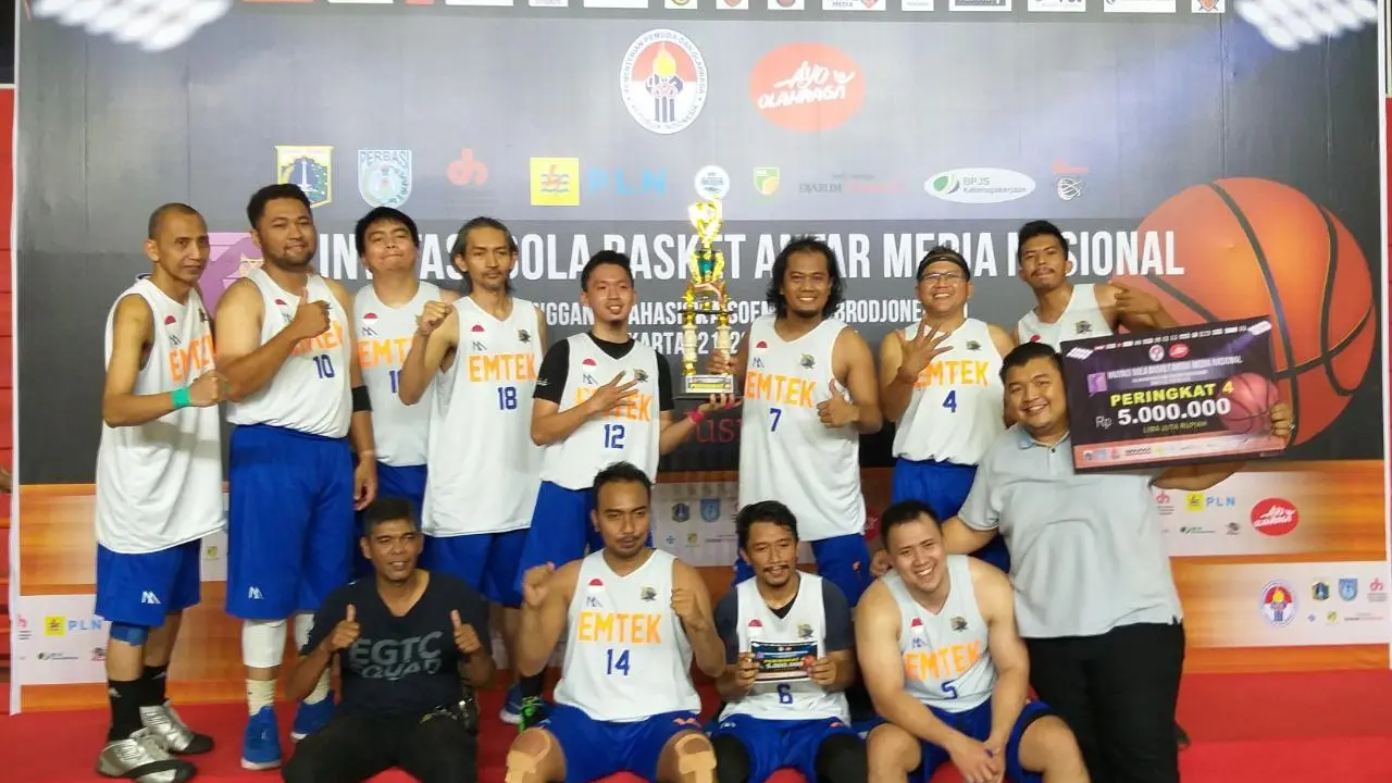 Tim Basket Emtek Raih Peringkat 4 IBBAMNAS 2019