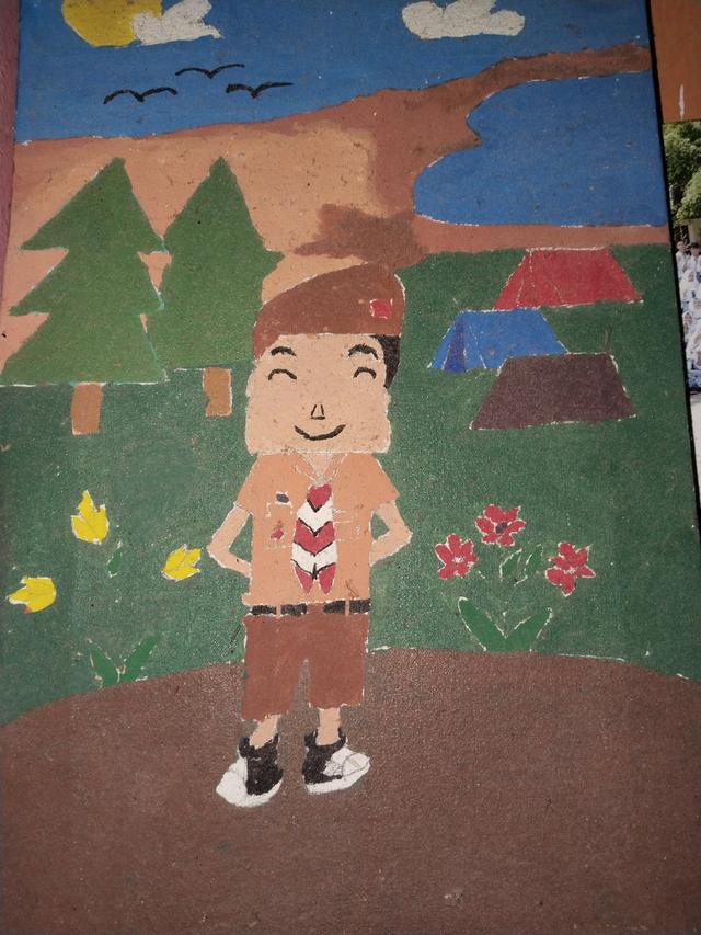 6 Potret Lukisan Pemandangan Netizen Ini Bikin Senyum, Bak Punya Anak SD