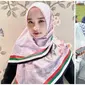 Potret Artis Pakai Jilbab Motif Bendera Palestina. (Sumber: Instagram/mommy_starla/lisyanurrahmii)