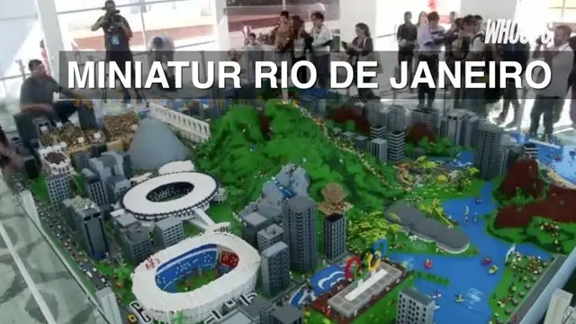 Miniatur ini dibuat untuk merayakan kota Rio de Janeiro yang menjadi tuan rumah Olimpiade 2016.