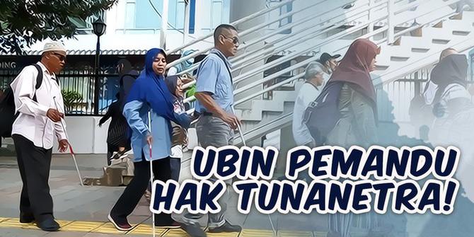 VIDEO: Ubin Pemandu Trotoar Hak Tunanetra