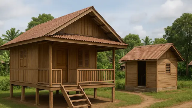 7 Desain Rumah Sederhana di Desa dengan Dapur Terpisah, Nyaman dan Fungsional