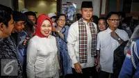 Sylviana Murni dan Agus Harimurti Yudhoyono. (Liputan6.com/Faizal Fanani)