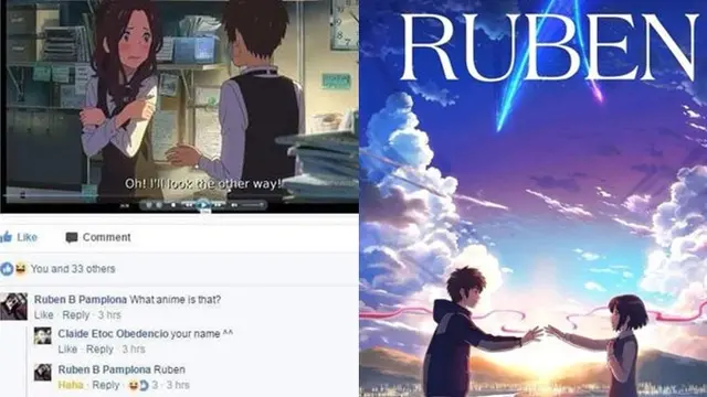 6 Editan Poster Film Your Name ala Nama Netizen Ini Bikin Ketawa Geli