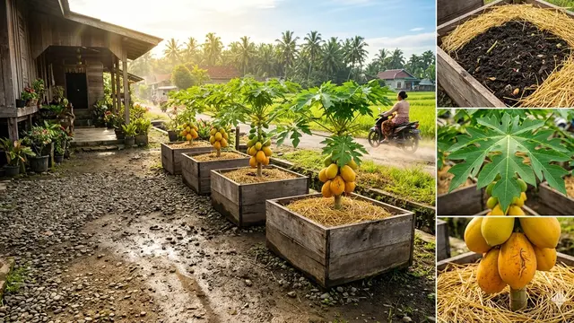 Ide Kebun Buah Minimalis Depan Rumah Kecil. AI