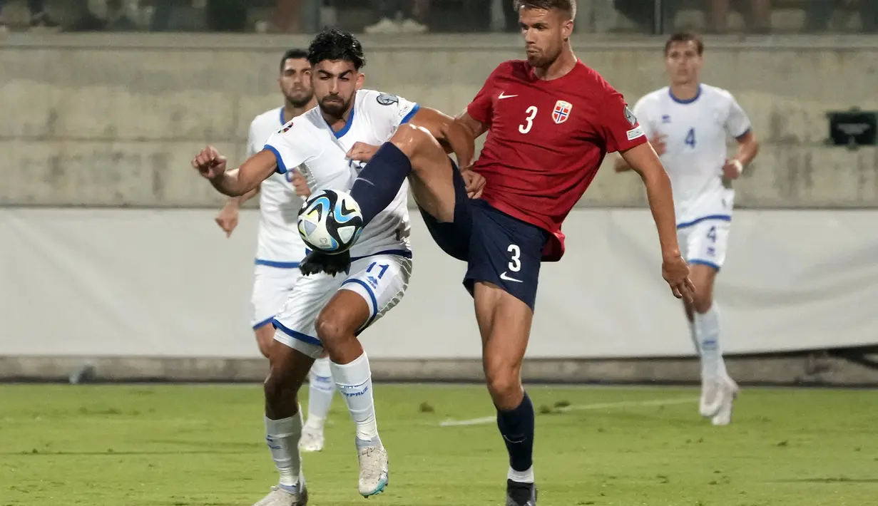 Berkat hasil ini, Norwegia kini masih menempati peringkat tiga di tabel klasemen Grup A dengan poin 10. (AP Photo/Petros Karadjias)