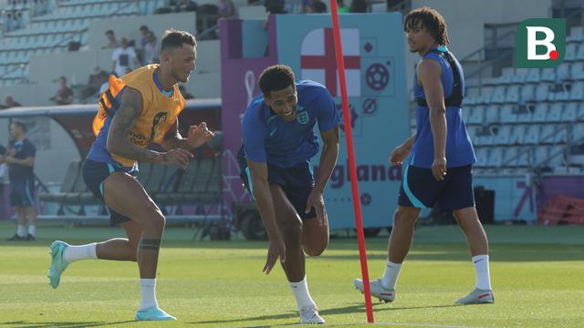 Foto: Mengintip Langsung Keseruan Timnas Inggris Saat Berlatih untuk Persiapan Laga Lanjutan Piala Dunia 2022