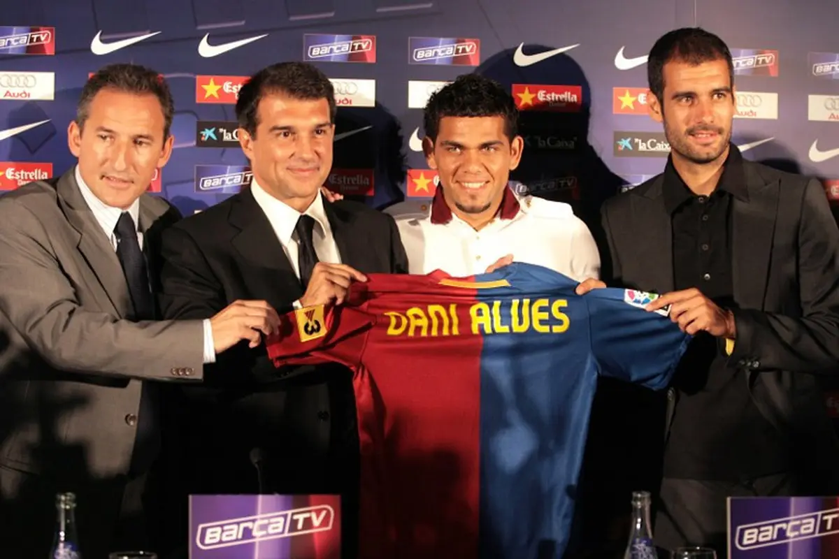 Dani Alves & Pep Guardiola (Barcelona)