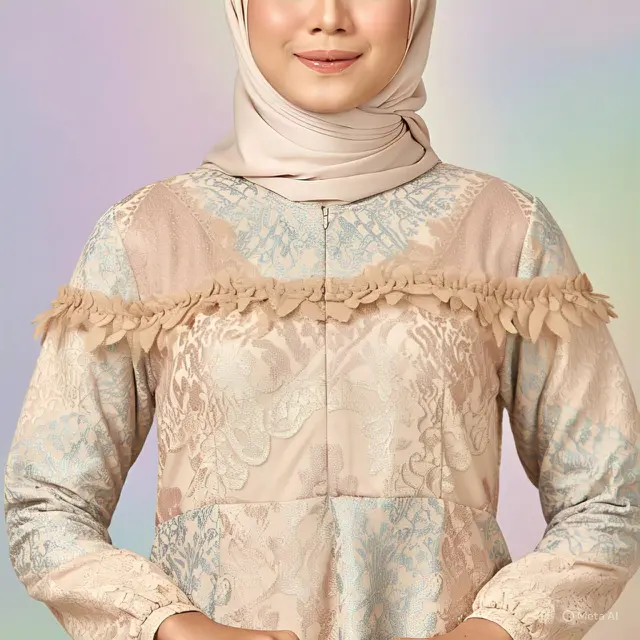 Gamis Brokat Modern