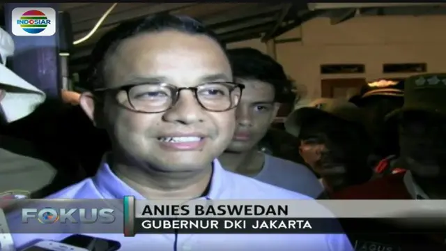 Anies menegaskan tidak ada pilihan lain kecuali melebarkan kali.