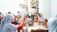 School workshop at Kisah Kotak Sepatu. (Foto: Dokumen/Museum MACAN)
