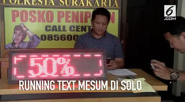 Polisi menangkap peretas konten running text hotel di Solo. Pelaku adalah karyawan di hotel tersebut.