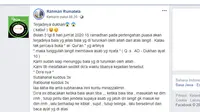 Viral kabar Dukhan dan suara keras akan muncul pada pertengahan atau 15 Ramadan 1441 H yang jatuh, pada Jumat 8 Mei 2020.