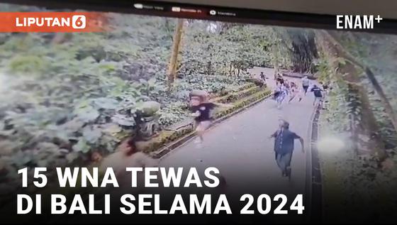 VIDEO: Sebanyak 15 Warga Asing Tewas di Bali Selama 2024