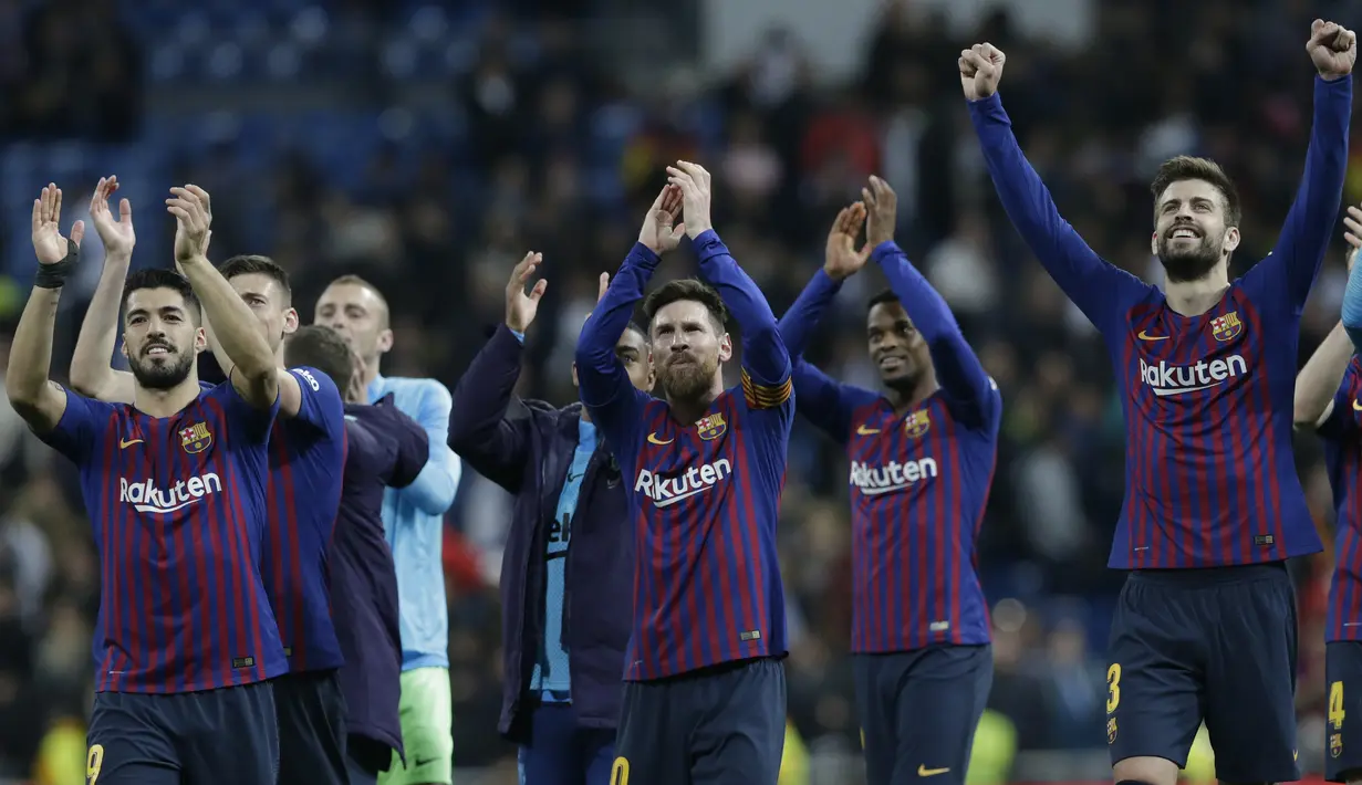 4. Barcelona - Klub yang bermarkas di Camp Nou ini merupakan salah satu tim terkuat di dunia. Dengan segala raihan gelar serta sejarah hebat, wajar jika Barcelona tidak pernah sekalipun terperosok ke jurang degradasi. (AP/Andrea Comas)