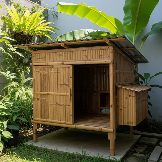 9 Desain Kandang Ayam Petelur dari Bambu Bekas, Sederhana tapi Fungsional