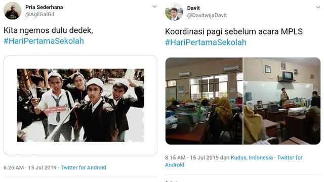 Kegiatan Hari Pertama Sekolah