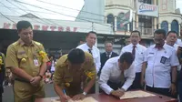 Pemprov Sulut menandatangani MoU Anti-Narkoba dengan BNN di Tomohon, Sulut. (Liputan6.com/Yoseph Ikanubun)