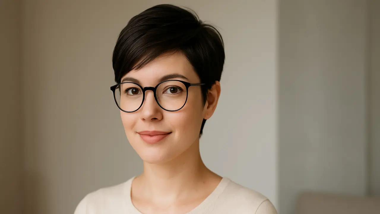 Model Rambut Pixie Cut Samping Wajah Bulat/Ilustrasi gambar oleh AI