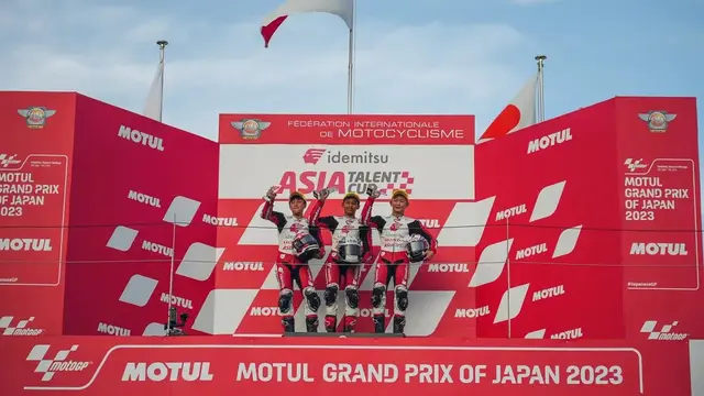 Veda Ega Pratama Saat Finis Pertama IATC Jepang