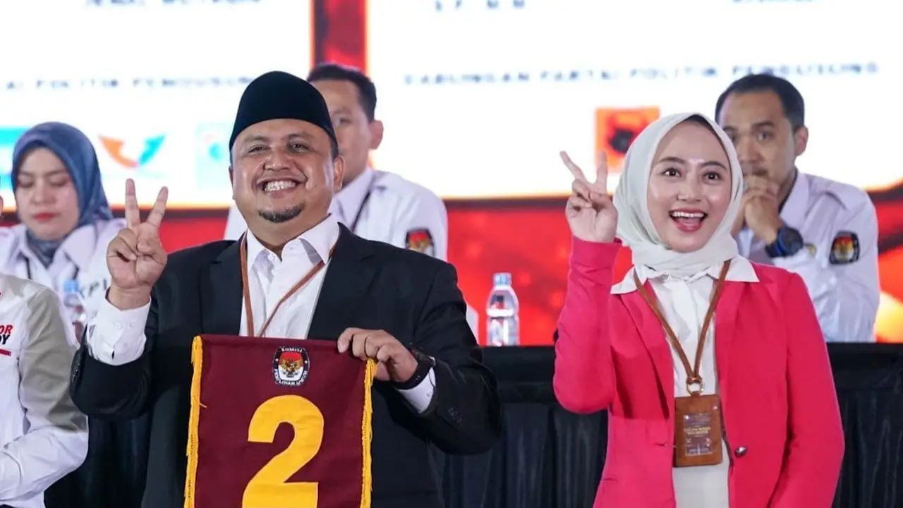 Pasangan calon wali kota dan wakil wali kota Bogor Atang Trisnanto-Annida Alivia mendapatkan nomor urut 2 di Pilkada 2024 (Istimewa)