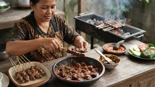 Resep Sate Maranggi Sapi Empuk yang Bumbunya Meresap