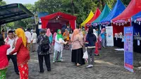 Suasana kegiatan bazar Jakarta Entrepreneur yang digelar Sudin PPKUKM wilayah Jakarta Timur, Kamis (22/6/2023). (Ist)