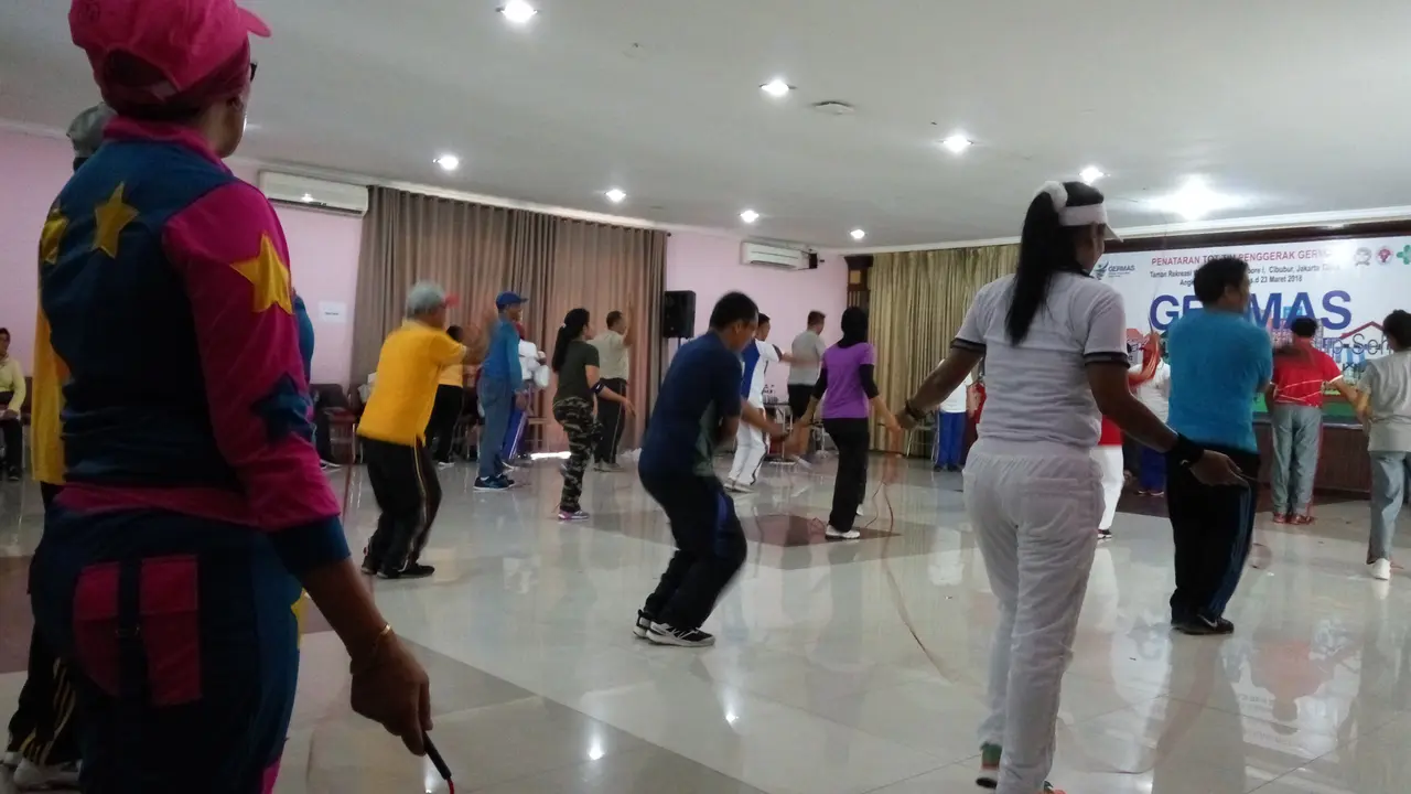 Senam tali jantung sehat (Foto: Liputan6.com/Fitri Haryanti)