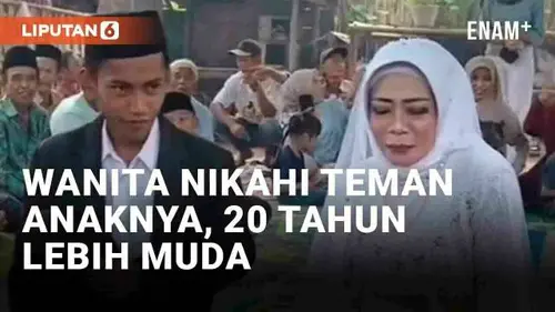 VIDEO: Viral Wanita di Lombok Nikahi Pria 20 Tahun Lebih Muda, Teman Anaknya