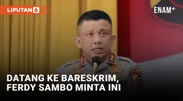 Irjen Pol Ferdy Sambo: Saya Mohon...