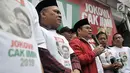 Ketua Umum PKB Muhaimin Iskandar memberikan sambutan saat Deklarasi Relawan JOIN di Jakarta, Selasa (10/4). Muhaimin pun meminta para relawan agar mensosialisasikan JOIN ke seluruh masyarakat Indonesia. (Merdeka.com/Iqbal S Nugroho)