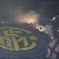 Logo dan ilustrasi Inter Milan. (AFP/Giuseppe Cacace)