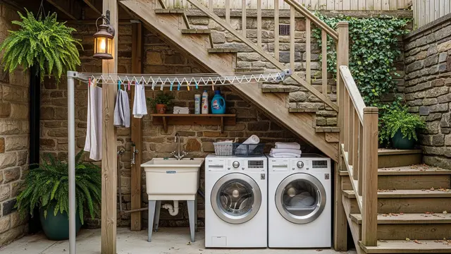 Laundry Room di Bawah Tangga