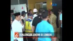 Presiden pun memantau langsung ke kelas darurat SMPN 6 Mataram, sekolah terdampak gempa terparah.